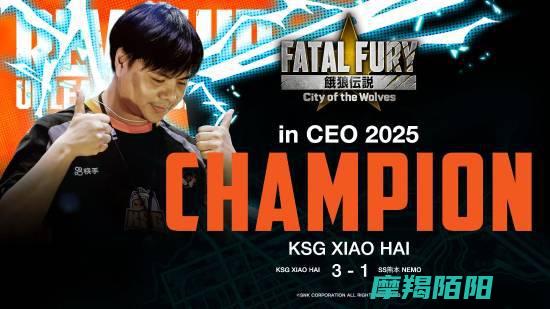 Xiaohai荣获CEO2025|饿狼传说|项目冠军 (消耗)